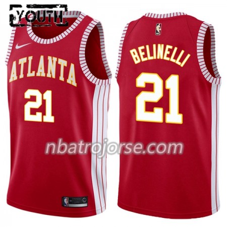 Barn Atlanta Hawks Tröja Marco Belinelli 21 Nike Classic Edition Swingman